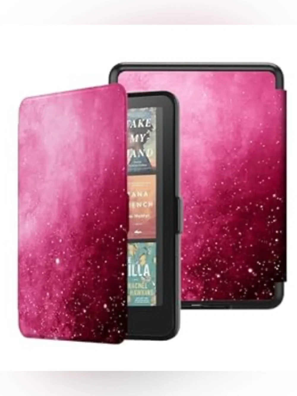 New 7“ Amazon Kindle Magnetic PU Hard Shell Cover Folio-Pink